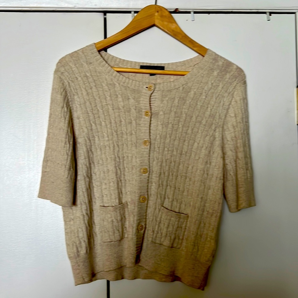 NWT Gap Cardigan, Cotton/Cashmere Blend, Beige, Size XL